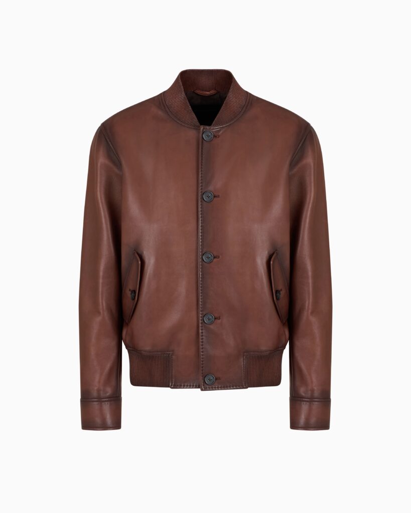 Emporio Armani blouson cuir - edito mai 2025 PointeMag
