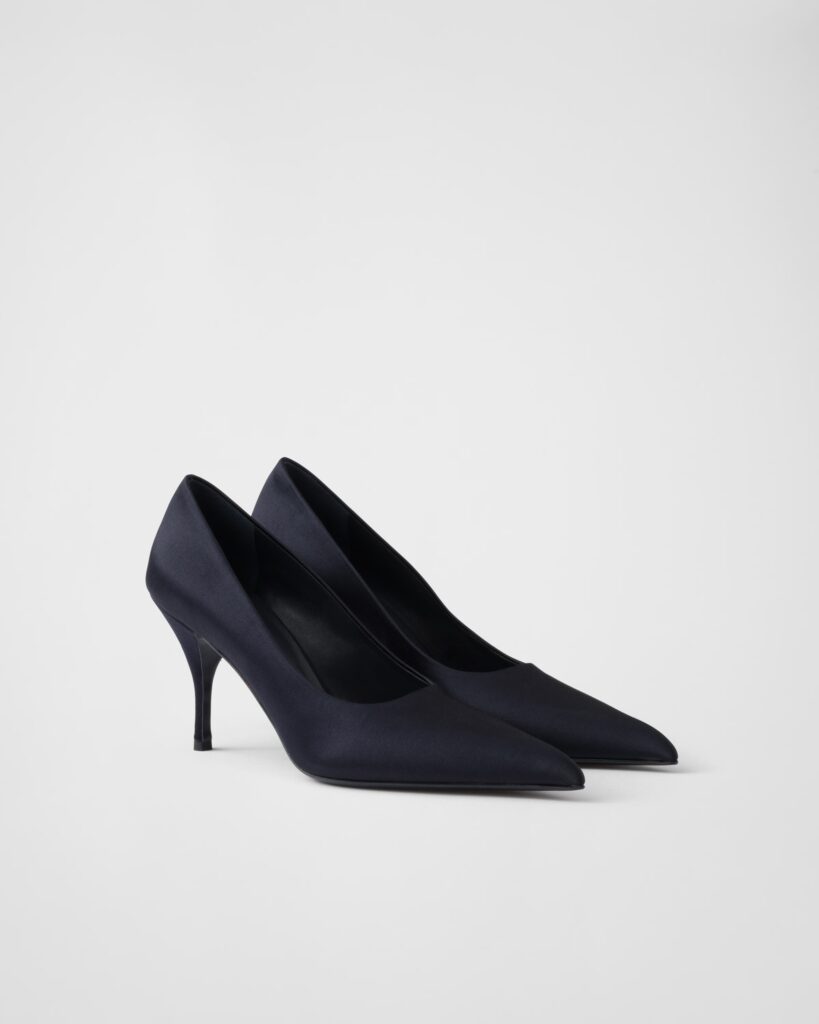 Prada escarpins satin, PointeMag stylisme