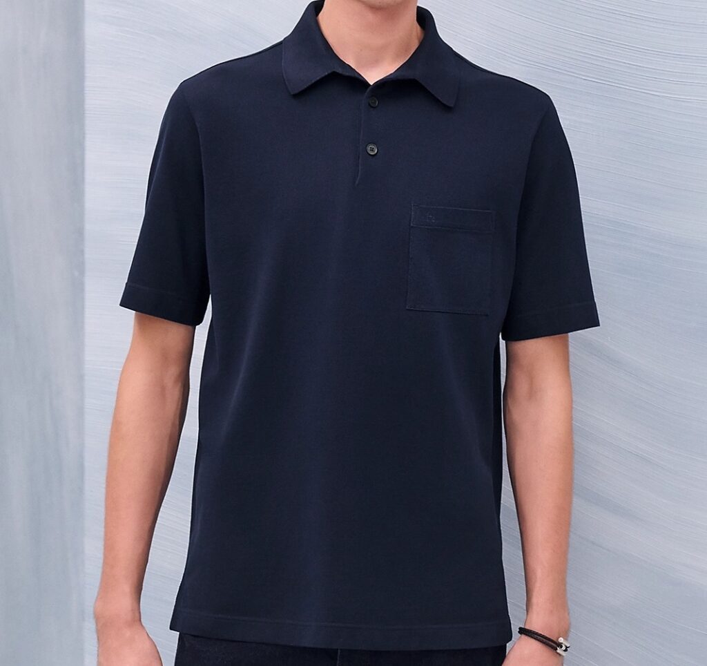 polo hermes marine, stylisme PointeMag